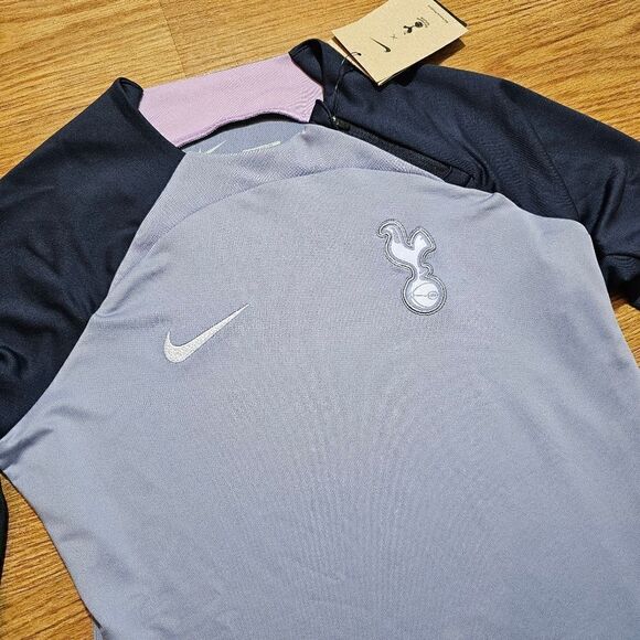 Nike Tottenham Hotspur Dri-Fit Soccer Jacket Crew Neck Zipper Women's XS Blue LE - Picture 4 of 12